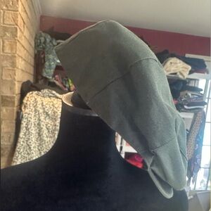 Marks & Spencer Olive Green Baker Boy Snap Cap Large 7¼-7⅜ Newsboy Hat Cotton